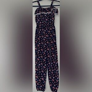 Girls sz10 Floral Rhompa jumpsuit